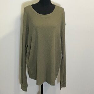 Lucky Brand Waffle Knit Top, NWT
